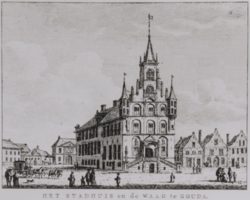 Stadhuis gravure Carel Frederik Benschop 1790